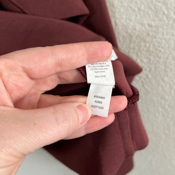 Spanx Womens 1X Half Zip Airessentials Brown Pull Over 50346r - Picture 10 of 13